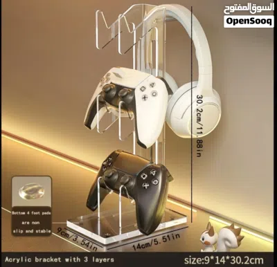 ستاندات مختلفة الاحجام والالوان للسماعات والكنترولر Different sizes and color stands for gamingsetup 2