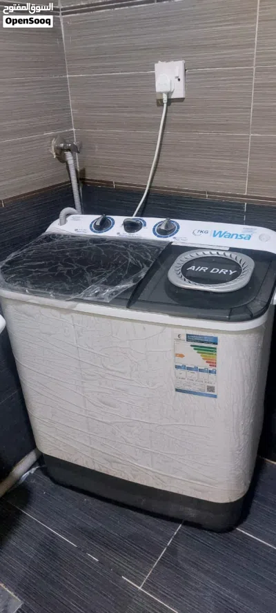 House hold item, Refrigerator, bed set, washing machine, plastic table with chair 3