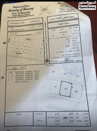 ارضين شبك كورنر ووسطيه بركاء العقده 7 2