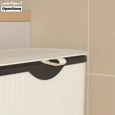 Kitchen Trash Can with Lid, Garbage Bin with Storage Rack, Narrow Waste Basket 4