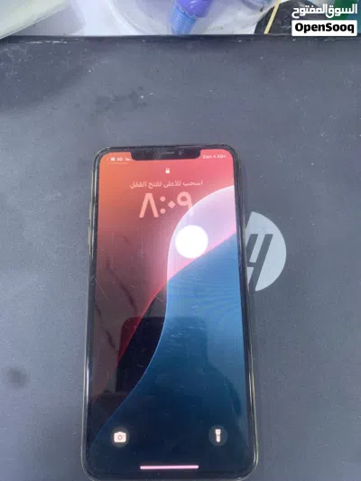 آيفون اكس ماكس ذهبي دبل شريحة تلفون ما مفتوح بطاريته63خدمة بس زين ما يصرف شحن وبي ثلمة بل ضهر 3