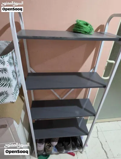 black and white shoe rack for keeping shoes 2