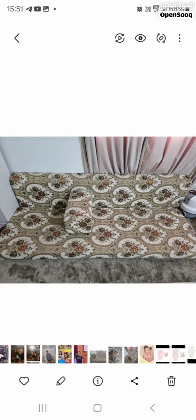 جلسة أرضية شبه جديدة مشجر بيج 3