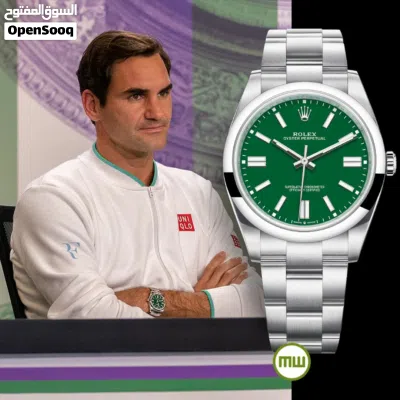 Rolex Oyster Perpetual Green Dial (كوبي ) 4