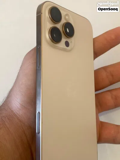 آيفون 16 برو ماكس ذهبي وارد الشرق الأوسط 256GB بطارية 96%مع كفالة 2