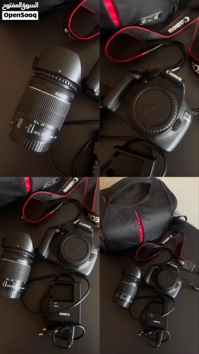 كاميرا كانون 1200D عدستين 18-55mm بطارية شحن شنطة 4