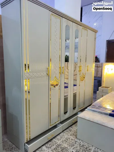 غرفة نوم ملكي 2027 فخامة استثنائية بتصميم كلاسيكي مذهل جاهزة للتحميل فوراً خشب ماليزي أصلي KTS رقم 1 2