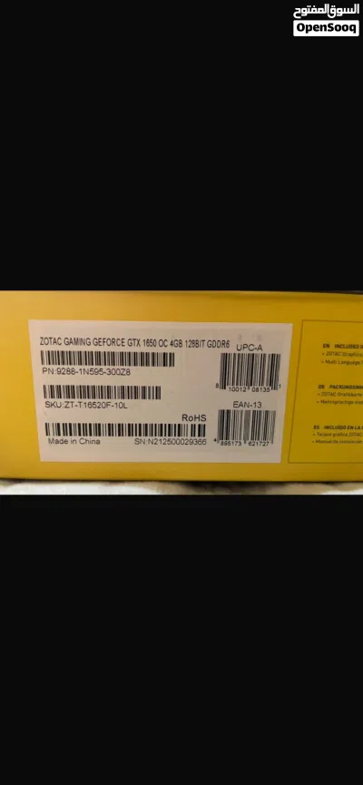 كرت شاشة GTX 1650 بحالة ممتازة 3