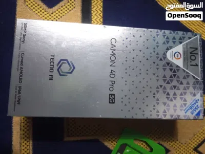 للبيع كامون 40 برو 5G لون سماوي - حالة ممتازة Tecno Camon 40 Pro 5G أداء قوي 2