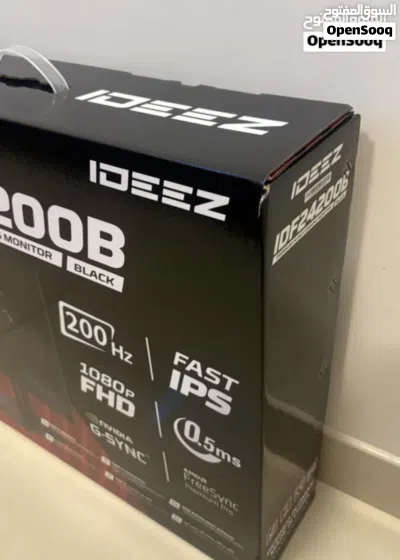 للبيع: وحش القيمنق شاشة IDEEZ الاحترافية (200Hz / FAST IPS) — جديدة بالكرتون 2