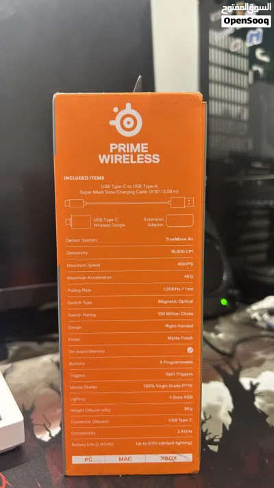 ماوس Steelseries prime wireless خاص بالبطولات 3