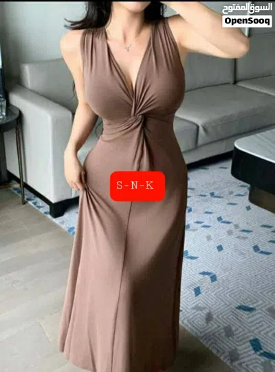 فستان حريمي راقي قطن طويل 2