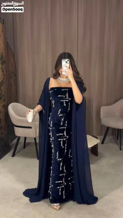 فساتين حريمي طويل راقي موديل تركي رروعه يليس لا وزن 75 3