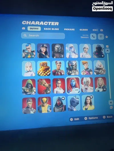 العنوان: حساب فورت نايت مميز سكن التفاحة النادر وسيزون مارفل كامل (47 سكن) 4