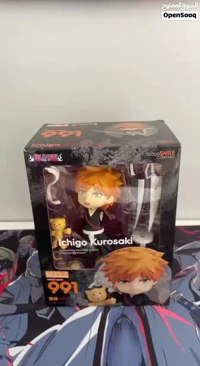 مجسم ايتشيغو من انمي بليتش (يغير وجوه و ايدي) Ichigo Anime Bleach Action Figure 3