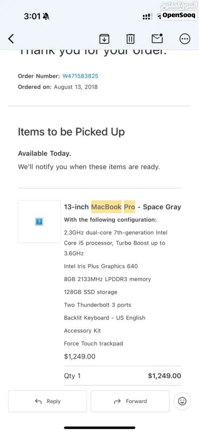 (قابل للتفاوض) 13-inch MacBook Pro - Space Gray 3