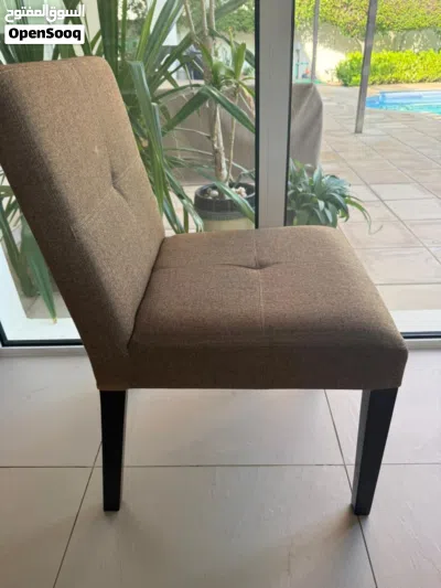 Crate and Barrel Dining table with 8 chairs 4