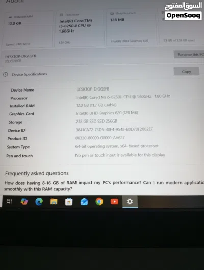 لابتوب لينوفو للبيع مع لعبه gta v مستعجل 2