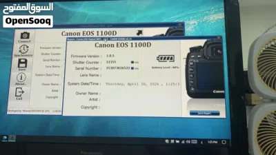 Canon EOS DSLR 1100 with 18-55mm Kit Lens, strap and charger Shutter Counter): 11,355) 2