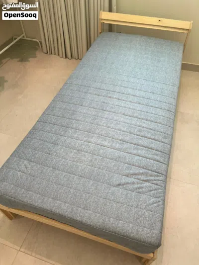 Bed with sprung mattress 90x200 cm 4