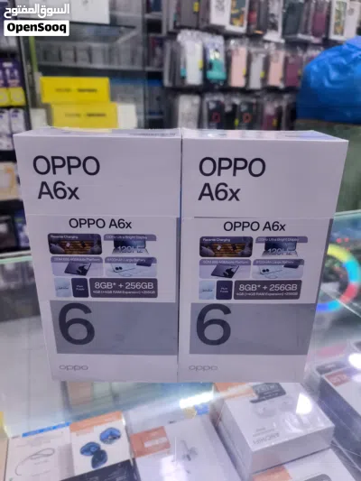 جهاز جديد oppo A6c رام 8 جيجا 128 و 256 مكفول سنة متوفر توصيل وهدايا 4
