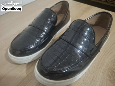 كندرة كحله موديل Gordon Rush Shoes kids 10 Penny Loafers Black Leather Casual Slip On Moc Toeالاطفال 3