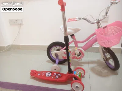 Girls cycle with free scooter 3