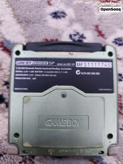 2007 nintendo gameboy advance SP AGS-101 pearl green limited edition + ice age game 3