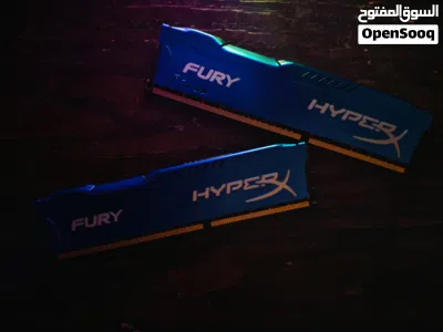 رامات جيمنج HyperX Fury DDR3 بحجم 16GB (طقم حبتين 2x8GB) سرعة 1866MHz - بحالة نظيفة 2