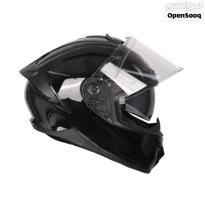 Black glossy helmet SMK DOT and ECE approved 4