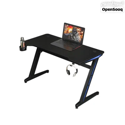 طاولة جيمنج مع إضاءة RGB مقاس 125x64x75 2