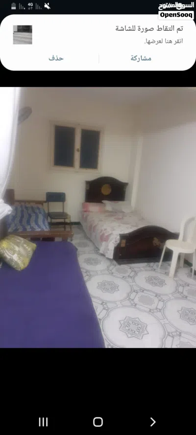 شقه لايجار مفروشه قريبه من بحر العجمي الهانوفيل شارع الاصدقاء قريبه من بحر 5دقايق مشي اليوم ب 250 4