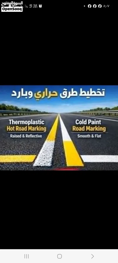 تخطيط طرق (دهان طرق و مواقف ) 2