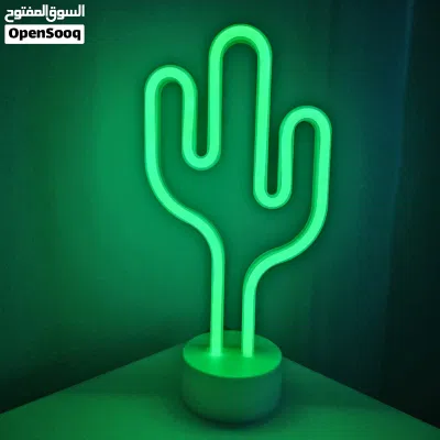 مصباح نيون LED على شكل صبار 2
