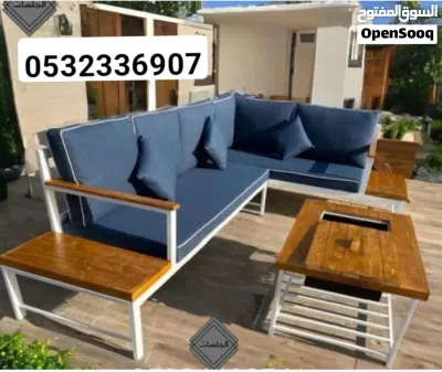 جلسة حرف L بتصميم عصري يضيف لمسة فخامة وراحة استثنائية لكل زاوية في منزلك. 4