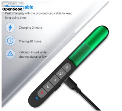 مؤشر لاسلكي مع ماوس هوائي Wireless Presenter with Air Mouse 4