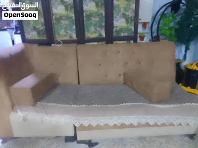 اثاث منزلي للبيع مستعملي رصاصي 300 كنبات 4قطع ثنين رصاصيه وثنين صفر تخم نوعن ما جديد الجوزي 7قطع 4