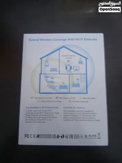 مقوي انترنت وموسع شبكة Cudy AC1200 Dual-Band Wi-Fi Range Extender 4