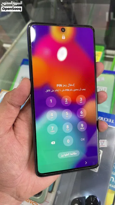 مستعمل Samsung M62 رام 8 واضافه جيجا 128 بطارية 7000 مع كرتونه واغراضة متوفر توصيل 3