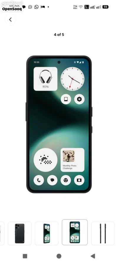 nothing phone 3a lite 8 /256 gb black color 3
