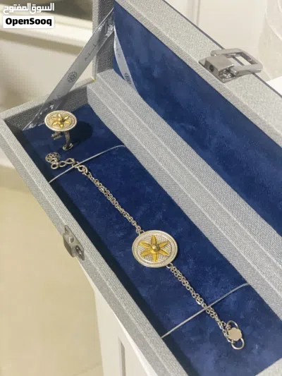 طقم فضة خالص - اسوارة وخاتم Pure silver set - bracelet and ring 2