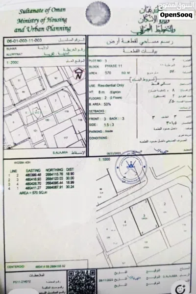 ارض للبيع بالعوينات موقعها ممتاز جدا 2