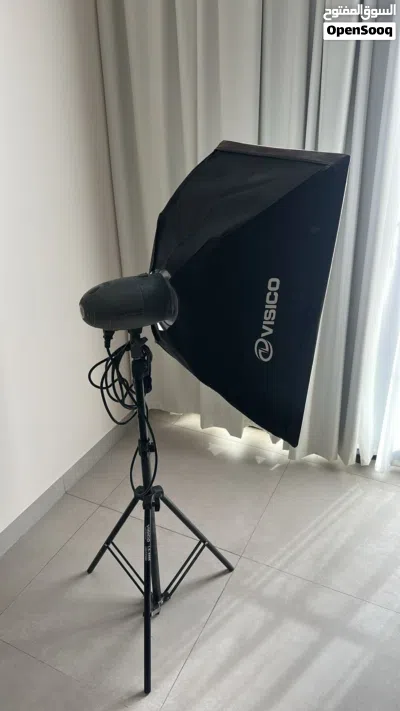 للبيع عدد 2 فلاش استوديو Visico مع Softbox وحامل إضاءة 4