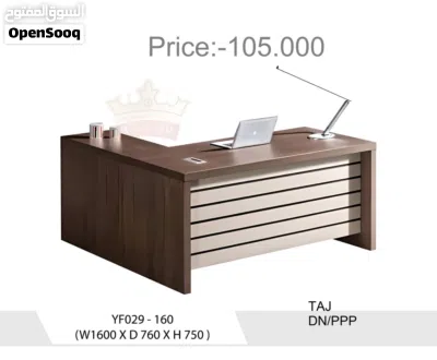 طاولة مكتب جديدة تمامًا على شكل حرف L Brand New Office Table-L Shape 2