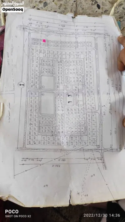 قطعه ارض سكنية تجارية رقم 36 مساحة 14*14العريش الصولبان مخطط المعهد الامني وحدة جوار 61F3 4