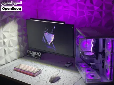 شاشة LG 27 بوصة IPS، دقة 1080p، تردد 75Hz، نظيفة جدًا والقاعدة موجودة ما بقصر معاك ف السعر 4