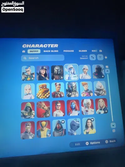 العنوان: حساب فورت نايت مميز سكن التفاحة النادر وسيزون مارفل كامل (47 سكن) 3