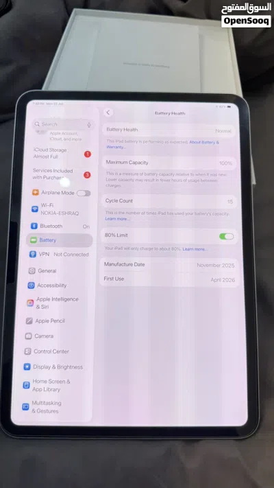 iPad Pro M5 2025 11 إنش — استخدام خفيف جدًا حالة ممتازة 4