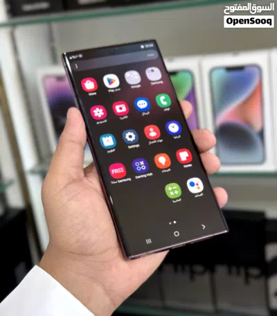 بأقل سعر : Samsung S22 ultra 256gb هاتف نظيف جدا بحالة الوكالة بدون اي شموخ أو مشاكل مع ضمان 2