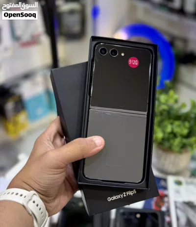 عرض خااص : Samsung Z flip 5 512gb هواتف بحالة الوكالة بدون اي شموخ أو مشاكل مع ضمان و ملحقات 3
